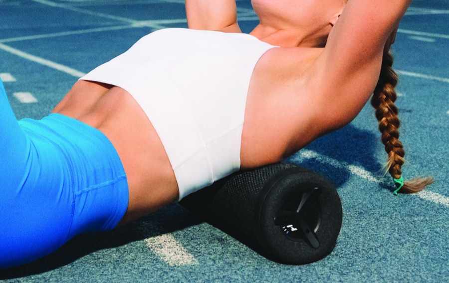 Rolling the lats on the Vyper while lying on the floor